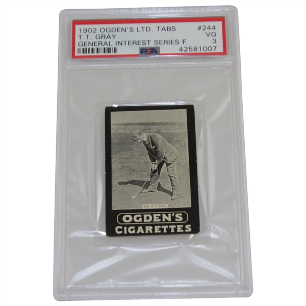 1902 Ogdens Ltd T.T. Gray General Interest Cigarette Card #244 PSA #42581007