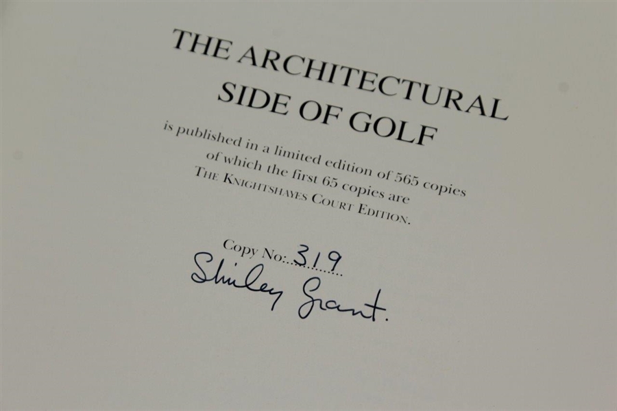 1995 The Architectural Side of Golf Signed Ltd Numbered Edition Book #319/565