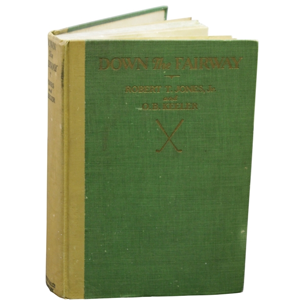 First Edition 1927 'Down the Fairway' Book by Bobby Jones & O.B. Keeler