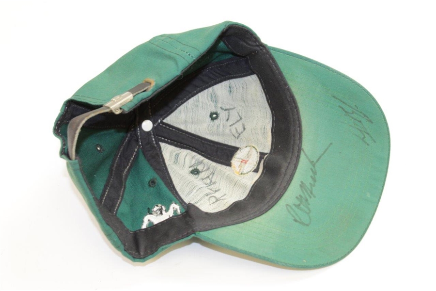 Jack Nicklaus, Greg Norman, O'Meara & others Signed Pumpkin Ridge Green Hat JSA ALOA