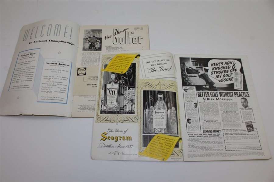 Four Various Golf Publications: 'The Woman Golfer', 'Golf', 'The Junior Golfer', & 'Golden State Golfer'
