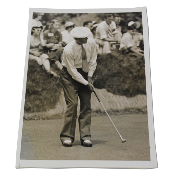 1938 Denny Shute at PGA Tournament Shawnee Club PA Press Photo - 6 x 8