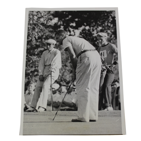 1939 George Dawson and Willie Turnsea at US Amateur Golf North Shore Country Club Press Photo - 6 x 8 