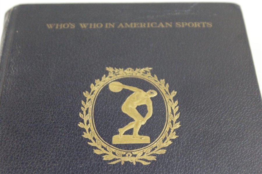 Walter Hagen's Personal 'Who's Who In American Sports' Book in Slipcase