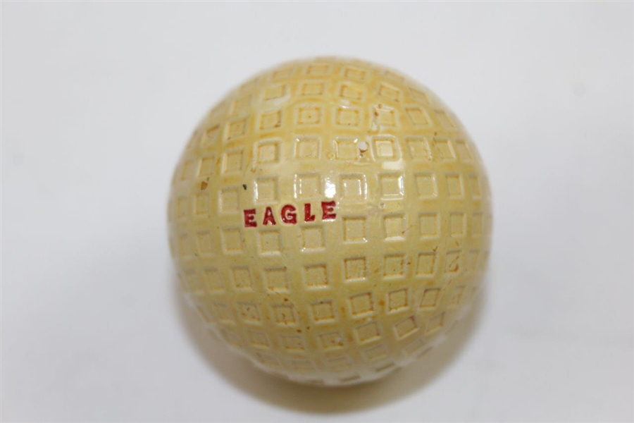 Vintage A.J. Reach Co. Red Eagle Mesh Pattern Golf Ball with Original Box & Paper