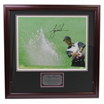 Tiger Woods Signed Ltd Ed #323/500 Framed Photo "Sand Trap" UDA BAJ #10325