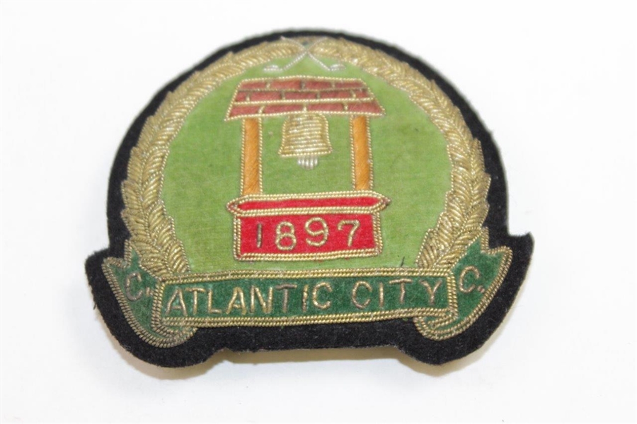 Atlantic City CC Blazer Crest, Bag Tag, & Postcard