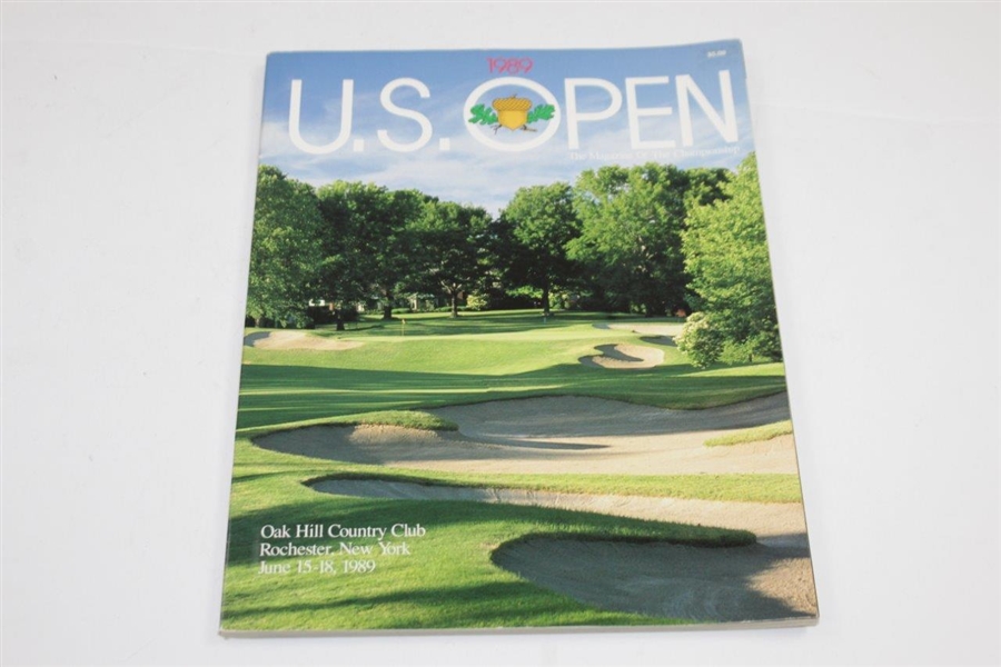Curtis Strange Signed Golf Magazine Page with 1989 US Open Program JSA ALOA