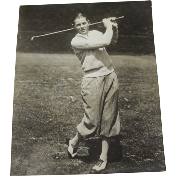 Circa Late 1920's Horton Smith Post-Swing Pose Photo by Keystone View Co.