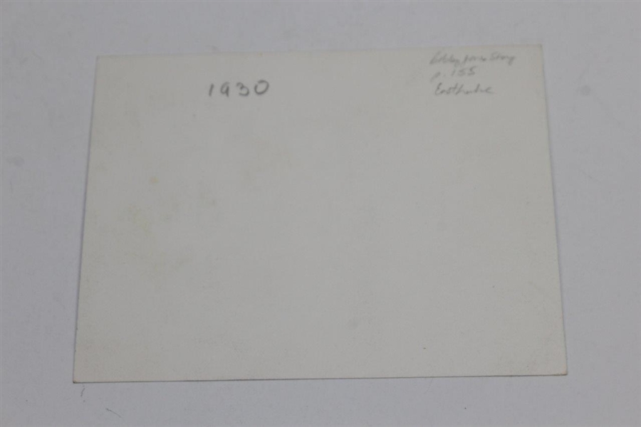 Bobby Jones' Personal 1930 at East Lake with Richard Gordin Letter