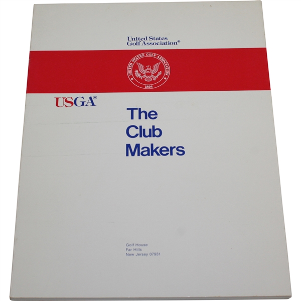 1987 'The Club Makers' Book by the USGA