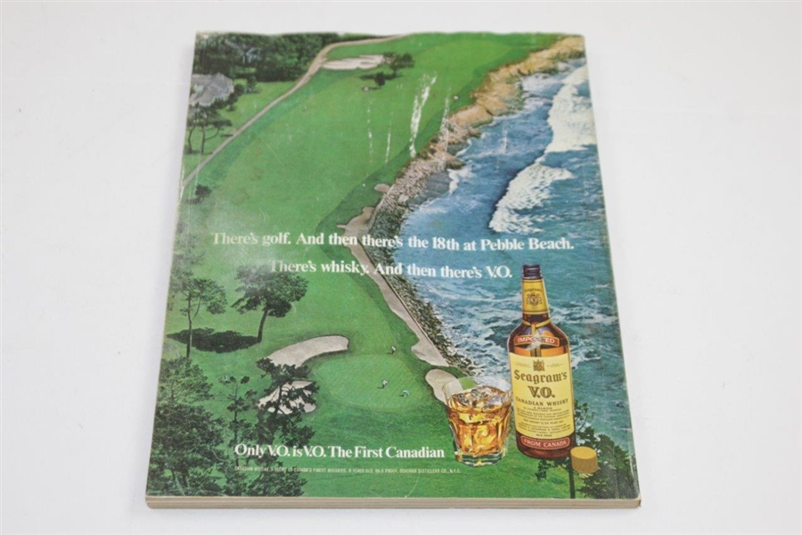 1977 PGA Championship at Pebble Beach Official Program - Lanny Wadkins Winner