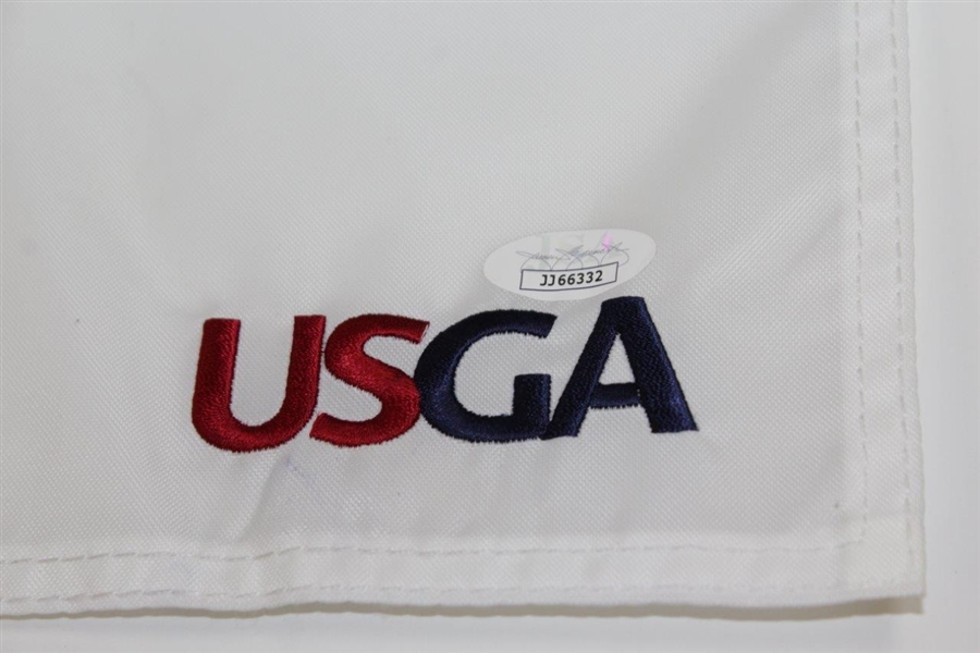 Bryson Dechambeau Signed 2020 US Open at Winged Foot Embroidered White Flag JSA #JJ66332 