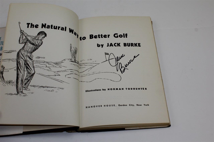 Jack Burke Signed 'The Natural Way to Better Golf' Book JSA ALOA