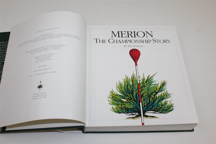 2013 'Merion: The Championship Story' Book by Jeff Silverman