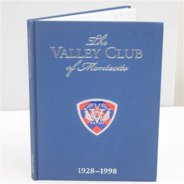 1998 First Edition 'The Valley Club of Montecito' 1928-1998 Book