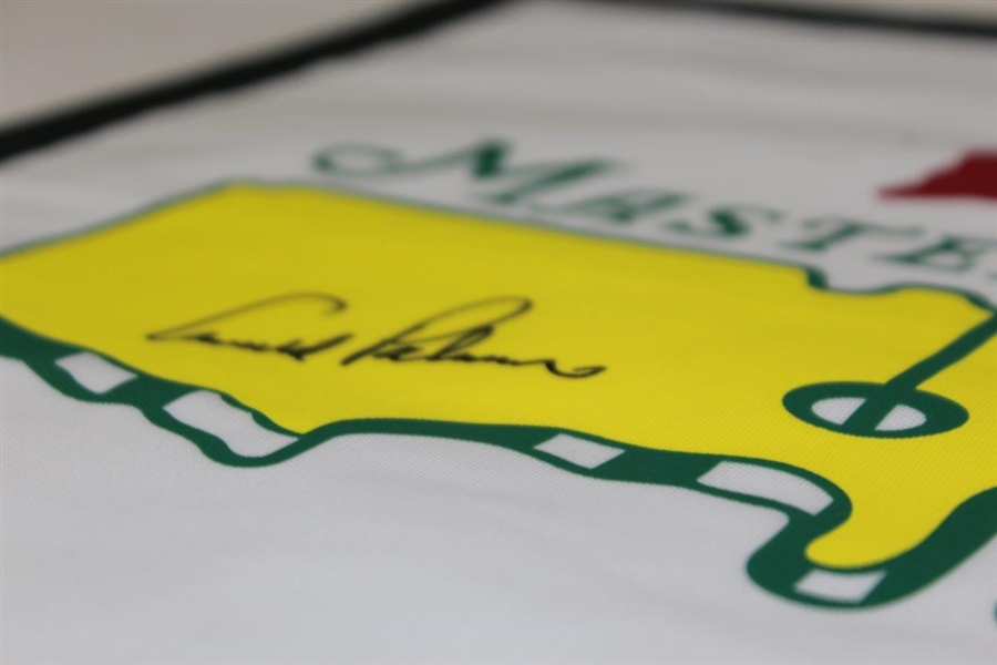 Arnold Palmer Signed Masters Tournament Undated Garden Flag JSA #Y62246