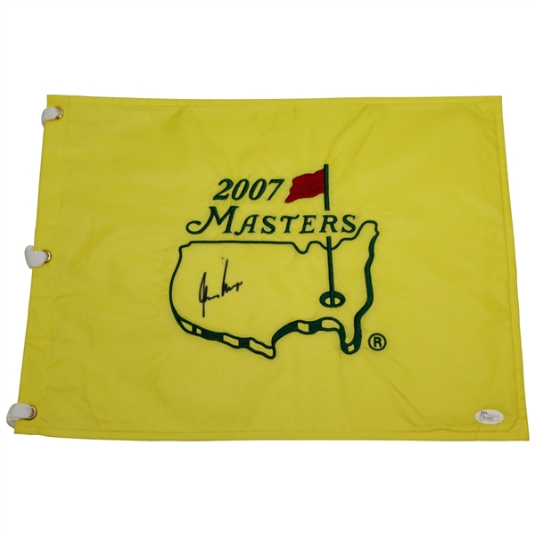 Gary Player Signed 2007 Masters Embroidered Flag JSA #P94940