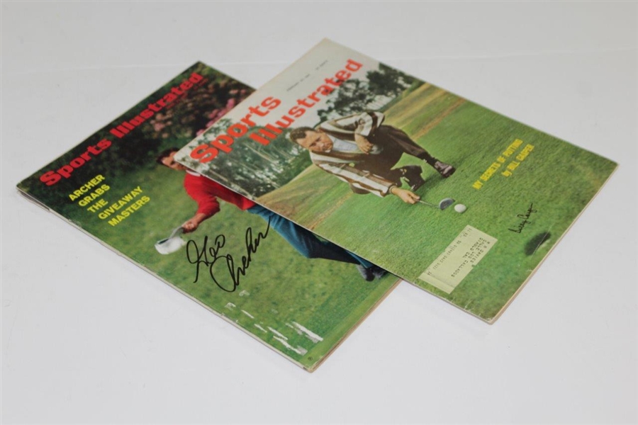 Billy Casper & George Archer Signed 1961 & 1969 Sports Illustrated Magazines JSA ALOA
