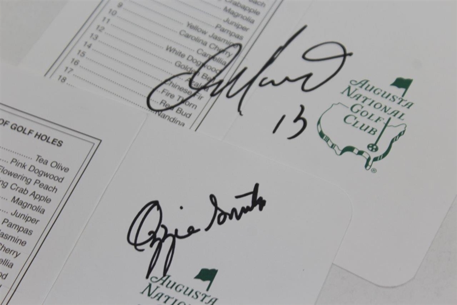 Dan Marino & Ozzie Smith Signed Augusta National Golf Club Scorecards JSA ALOA