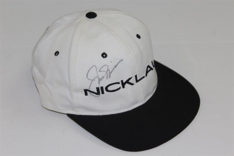 Jack Nicklaus Signed NICKLAUS Black/White Golf Hat JSA #P17374