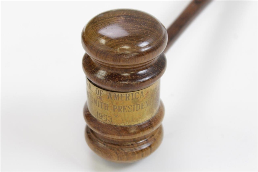 Horton Smith's Personal 1953 P.G.A. of America's President Gavel