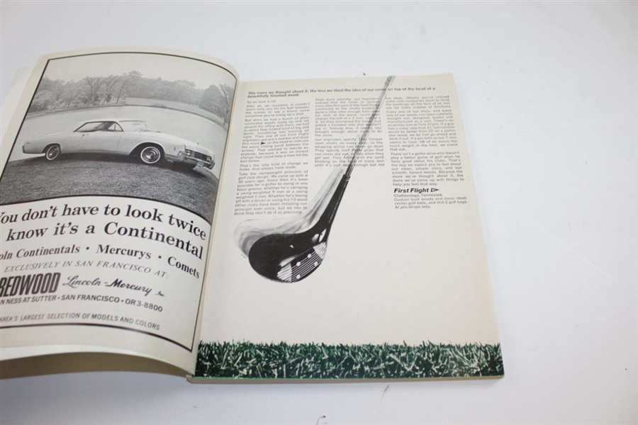 1966 US Open Championship at The Olympic Club Official Program - Billy Casper Winner