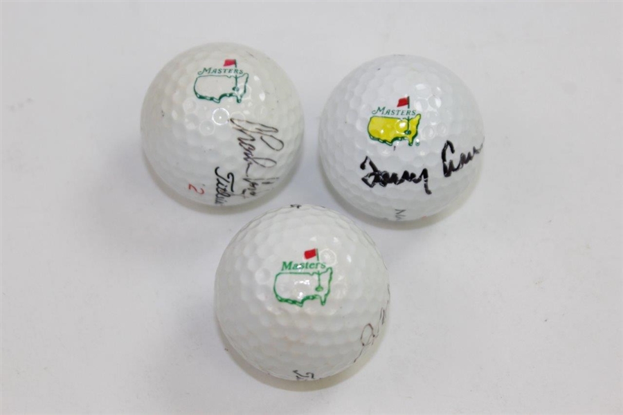 Jack Burke, Charles Coody, & Tommy Aaron Signed Masters Logo Golf Balls JSA ALOA