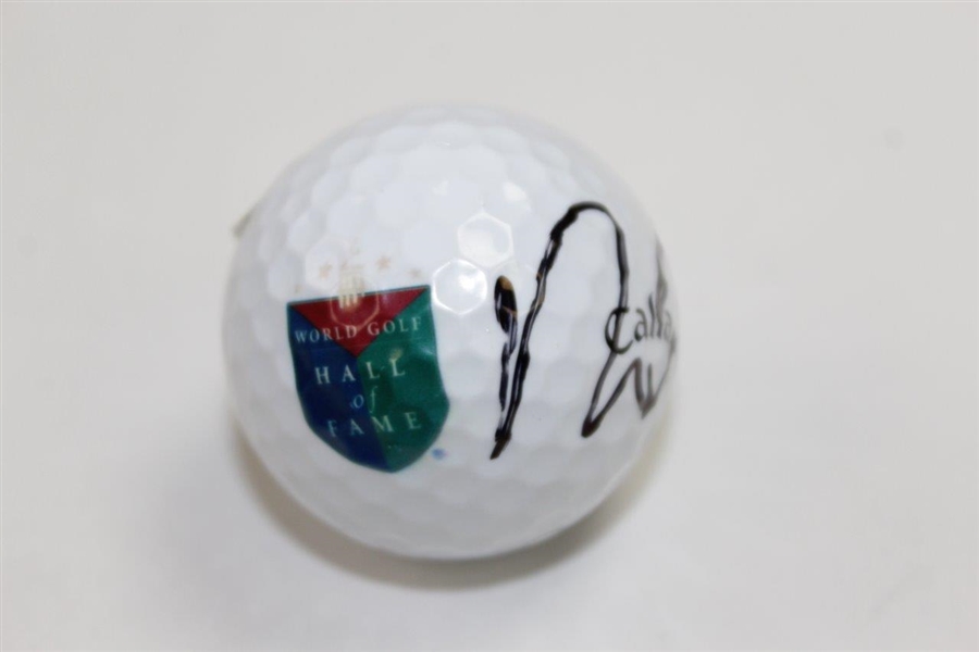 Nick Faldo Signed World Golf Hall of Fame Logo Golf Ball BECKETT #F51503