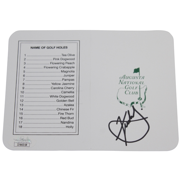 Xander Schauffele Signed Augusta National Golf Club Scorecard JSA #JJ66319
