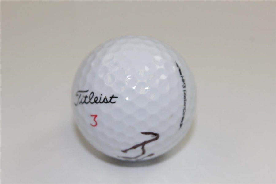 Brittany Lincicome Signed Titleist Logo Golf Ball JSA ALOA