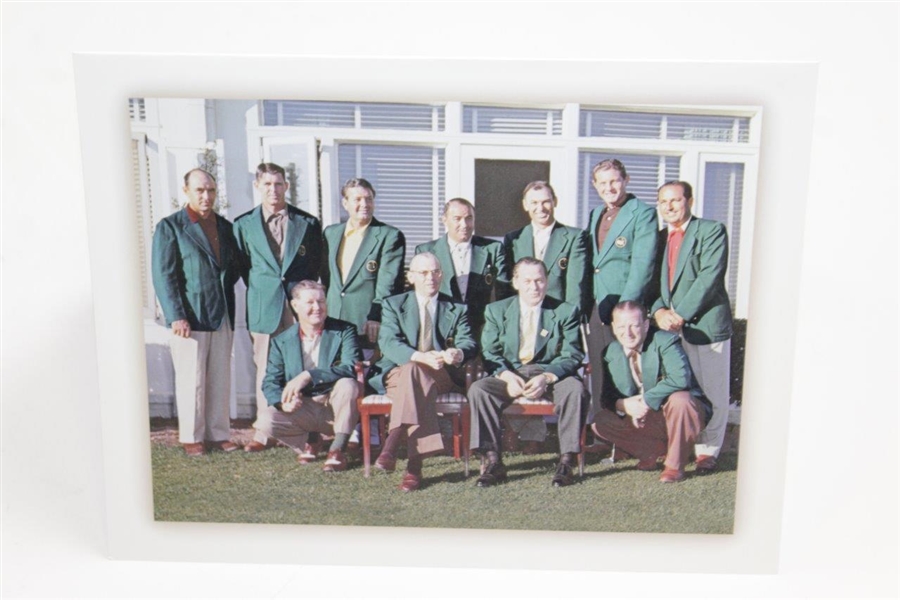 2003 Masters Past-Champions Dinner Menu Featuring Photo of First Champs Dinner in 1952
