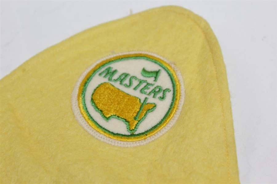 Vintage Masters Tournament Soft Yellow Scoring Armband with Circle Patch Logo