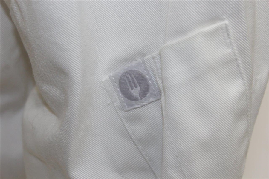 2015 Masters Tournament Embroidered Culinary Team White Chef's Jacket - Size Medium