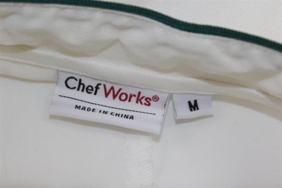 2015 Masters Tournament Embroidered Culinary Team White Chef's Jacket - Size Medium