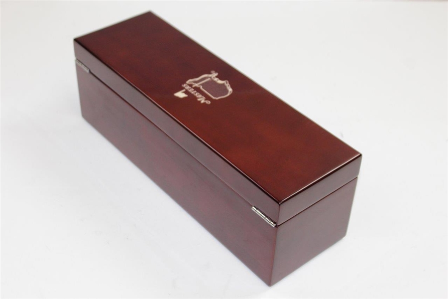 Masters Mahogany Wood Deluxe Wine Box with Tool: Opener, Stopper, Pourer, & Foil Cutter