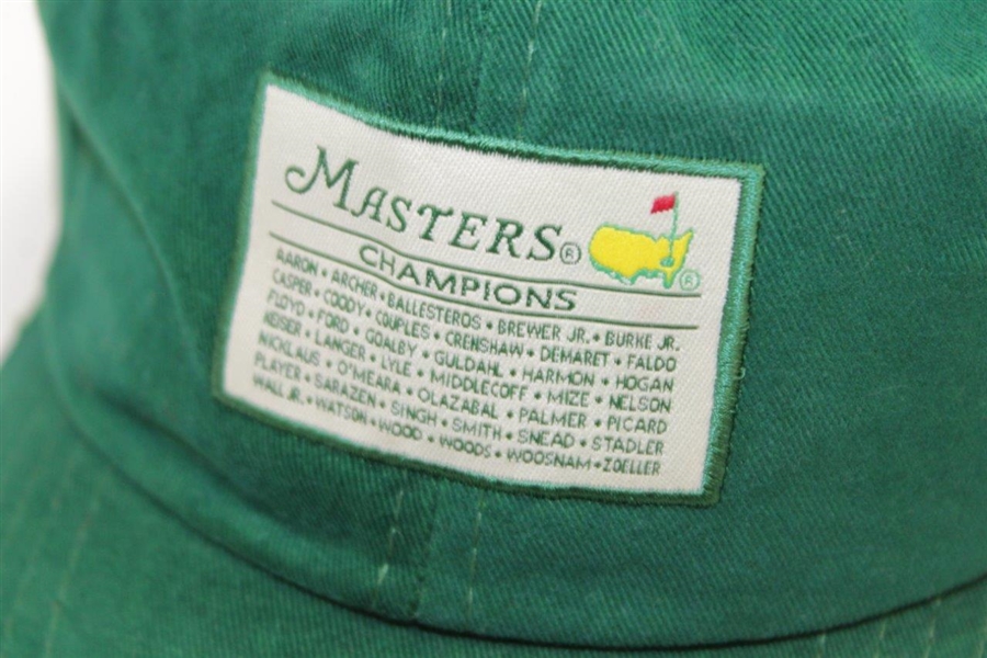 Circa 2001-2002 Masters Champions Square Logo Patch Green Hat with Tag