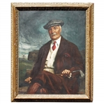 Charles Blair Macdonalds Personal 1929 Commissioned Oil on Canvas Painting by Albert Sterner