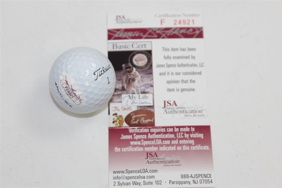 Angel Cabrera Signed Titleist 1 Logo Golf Ball JSA #F24921