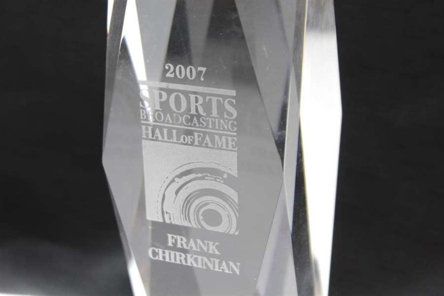 Frank Chirkinian's 2007 Sports Broadcasting Hall of Fame Award - Masters Producer