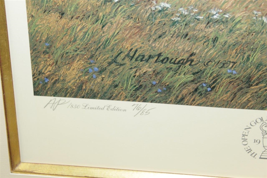 1997 Linda Hartough Signed Ltd Ed 18th Hole at Royal Troon AP #76/85 - Framed