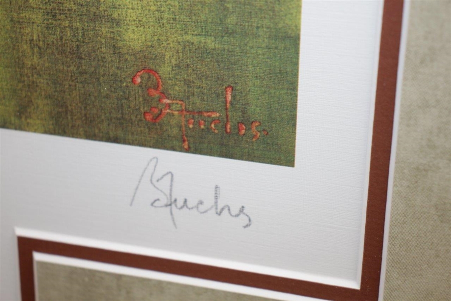Gene Sarazen Signed 'The Double Eagle' Ltd Ed 369/600 Print by Bernie Fuchs - Framed JSA ALOA