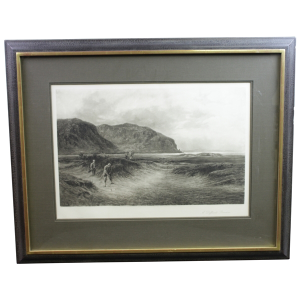 'A Difficult Bunker' First Edition Print by Douglas Adams from 1894 - Framed