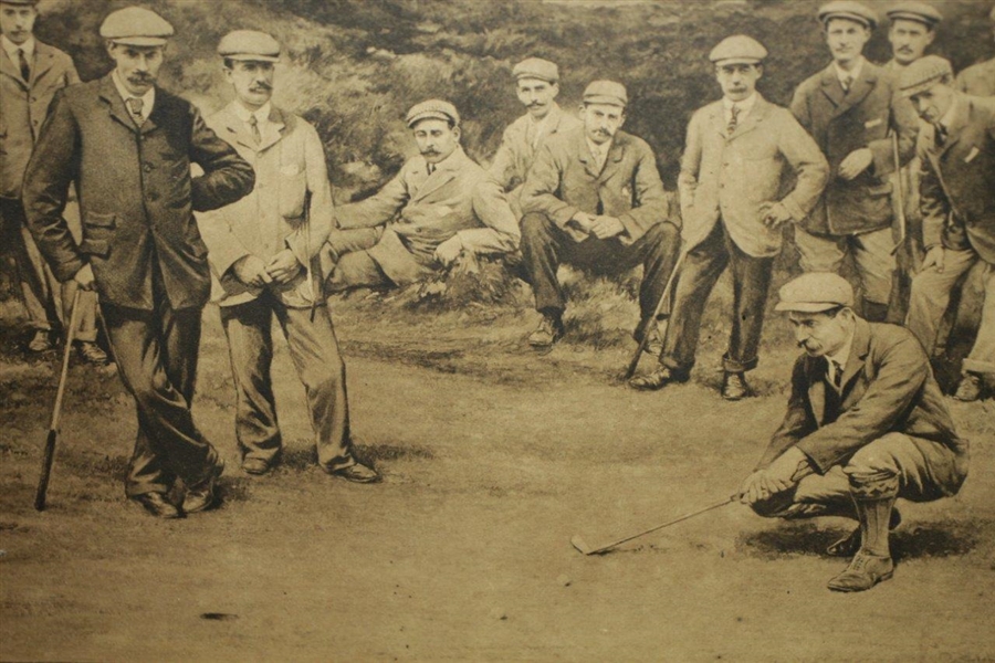 Michael Brown 1904 'First International Match' Life Assoc. of Scotland Print - Framed