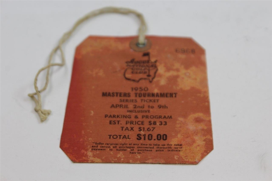 1950 Masters Tournament SERIES Badge #6968