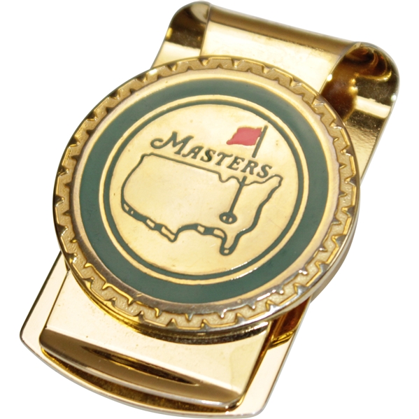 Masters Tournament Undated Gold Plated Money Clip in Original Box