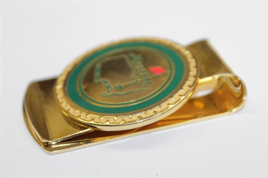 Masters Tournament Undated Gold Plated Money Clip in Original Box