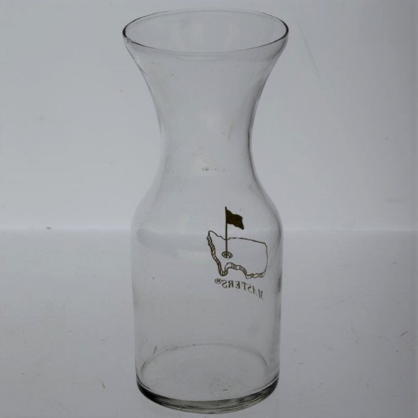 Masters Undated Glass Carafe with Gold Logo