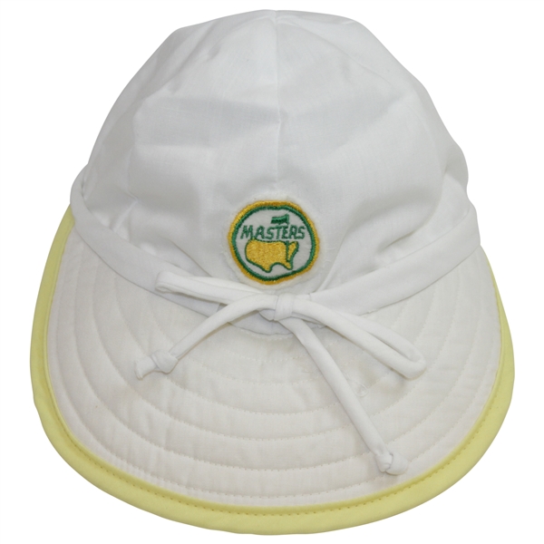 Classic Women's Masters Tournament Circle Patch White Hat with Yellow Rim