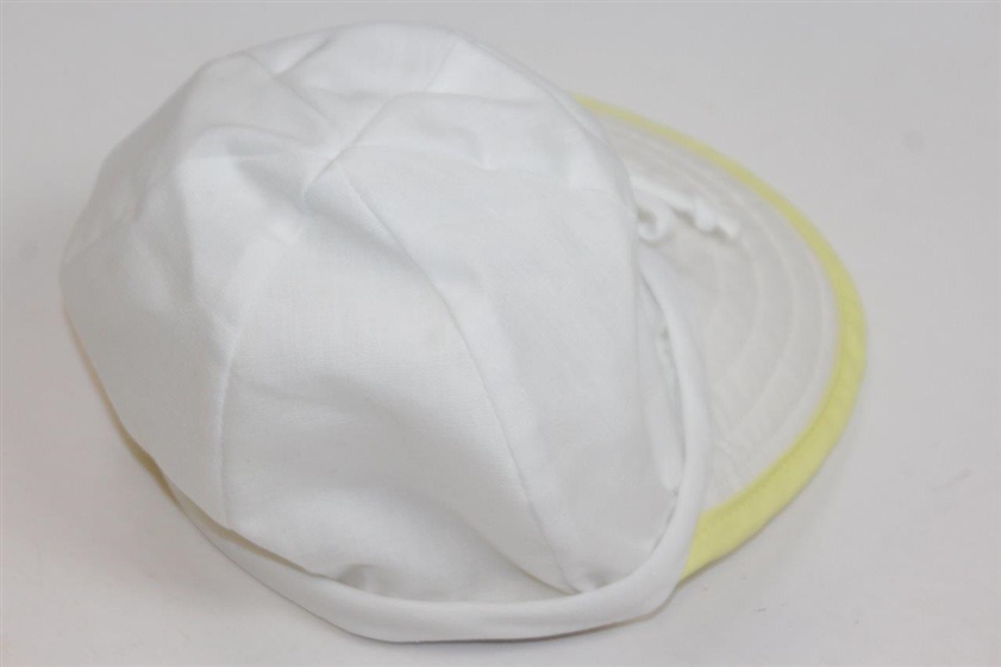 Classic Women's Masters Tournament Circle Patch White Hat with Yellow Rim